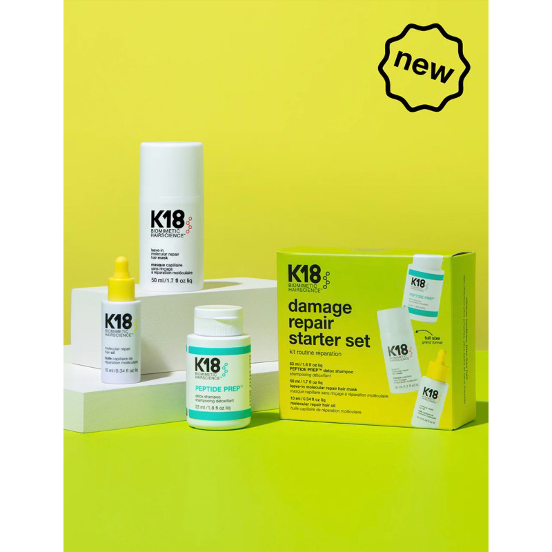 K18 Hair Damage repair starter set