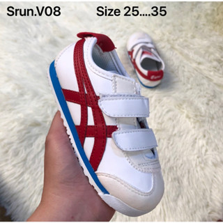 Classic Red Sneakers Kids Sz.25-35 รองเท้าผ้าใบชายหญิง รองเท้าเด็ก V38B014-FT1907