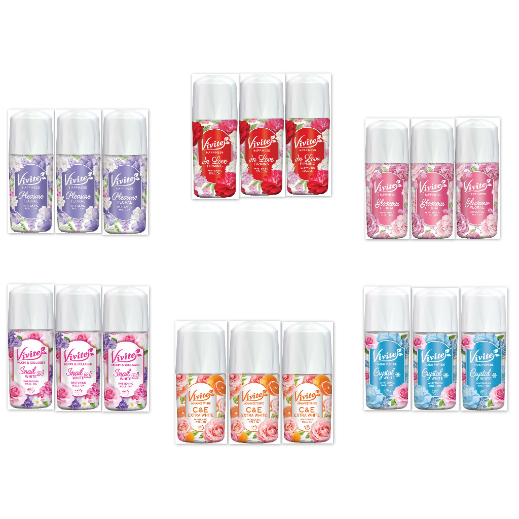 (แพ็ค 3 ชิ้น) Vivite วีไวต์ โรลออน