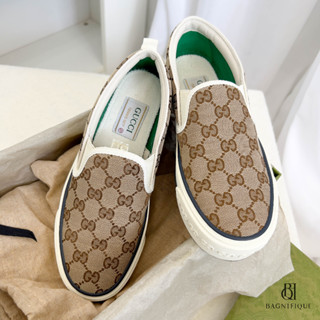 GUCCI ESPADRIELLES 37 BROWN GG MONOGRAM