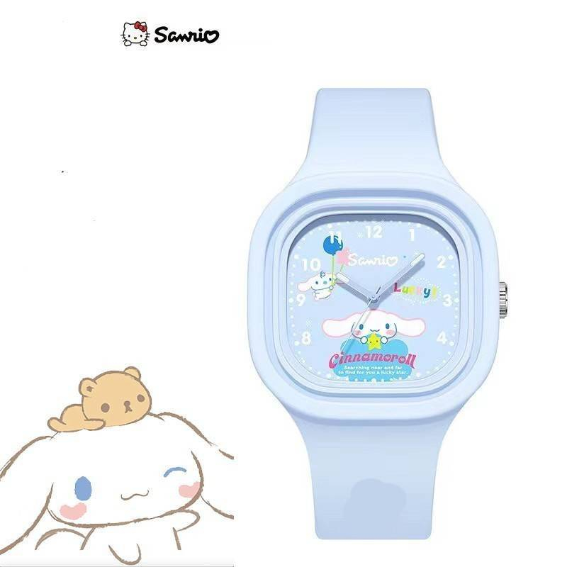 นาฬิกาข้อมือ sanrio ซานริโอ้ สายซิลิโคน ทรงสี่เหลี่ยม น่ารัก สวมได้ทั้งเด็กและผู้ใหญ่