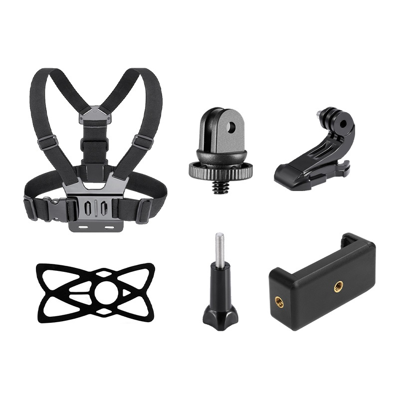 คลิปสายคล้องหน้าอก สำหรับ Camera GoPro Hero Chest Mount Strap สายรัดหน้าอกสำหรับโทรศัพท์มือถือ สายคาดหน้าอก สายรัดหน้าอก
