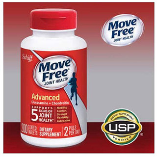 200 เม็ด SCHIFF Move Free Joint Health Advanced Glucosamine + Chondroitin 200 Coated Tablets