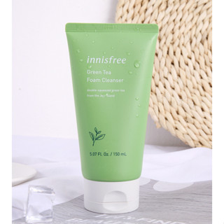 พร้อมส่ง innisfree Green Tea Foam Cleanser 150ml อินนิสฟรี โฟมล้างหน้าชาเขียว 150 มล. ชาเขียวบีบสองครั้งจากเกาะเชจู