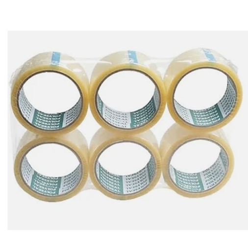 เทปOPP POLYSEAL  2 นิ้ว 100 หลา ใส (6 ม้วน)