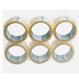 เทปOPP POLYSEAL  2 นิ้ว 45 หลา ใส (6 ม้วน)
