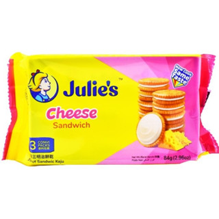 10 Packs Julies Cheese Sandwich Biscuit - 84G