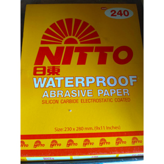 กระดาษทรายน้ำ NITTO (โหล/เเพ็ค 60 แผ่น)