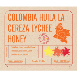 Colombia Huila La Cereza Lychee Honey 100 กรัม