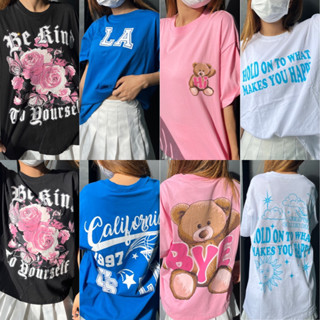 Goodwear4u | เสื้อยืดลายสตรีท ผ้าคอตตอน 100% คอกลม ใส่สบาย (มือ 1 งานป้ายทอง)