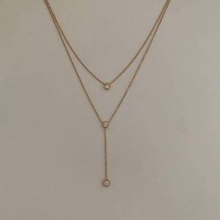 HER OBJECTIVE_HER BENE DOUBLE LAYER NECKLACE