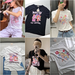 💫New💫(พร้อมส่ง)🏷️Teeda เสื้อยืดผ้าสลาฟ สไตล์เจนนี่