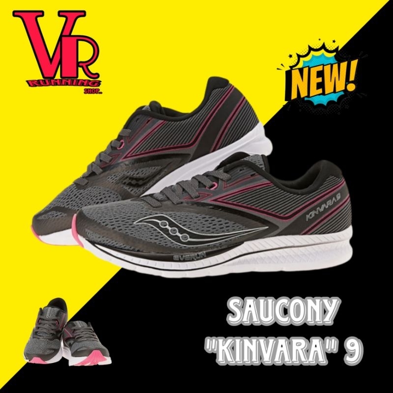 พร้อมส่ง รองเท้า saucony รุ่น "kinvara" 9 ของใหม่ ของแท้ 100%
