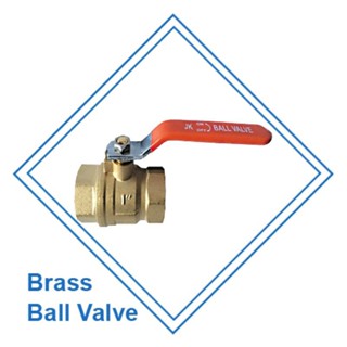 บอลวาล์วทองเหลือง JK ขนาด 2" - 4" (Brass Ball Valve)