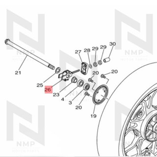 หางปลาตั้งโซ่ ตัวตั้งโซ่ R3, YZF-R3 MT-03 แท้ YAMAHA PULLER CHAIN