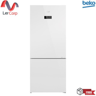 [0% 10 เดือน] (Beko) ตู้แช่เย็นและแช่แข็ง (ช่องแช่แข็งด้านล่าง, 70 ซม.) RCNT415E20VZHFGW