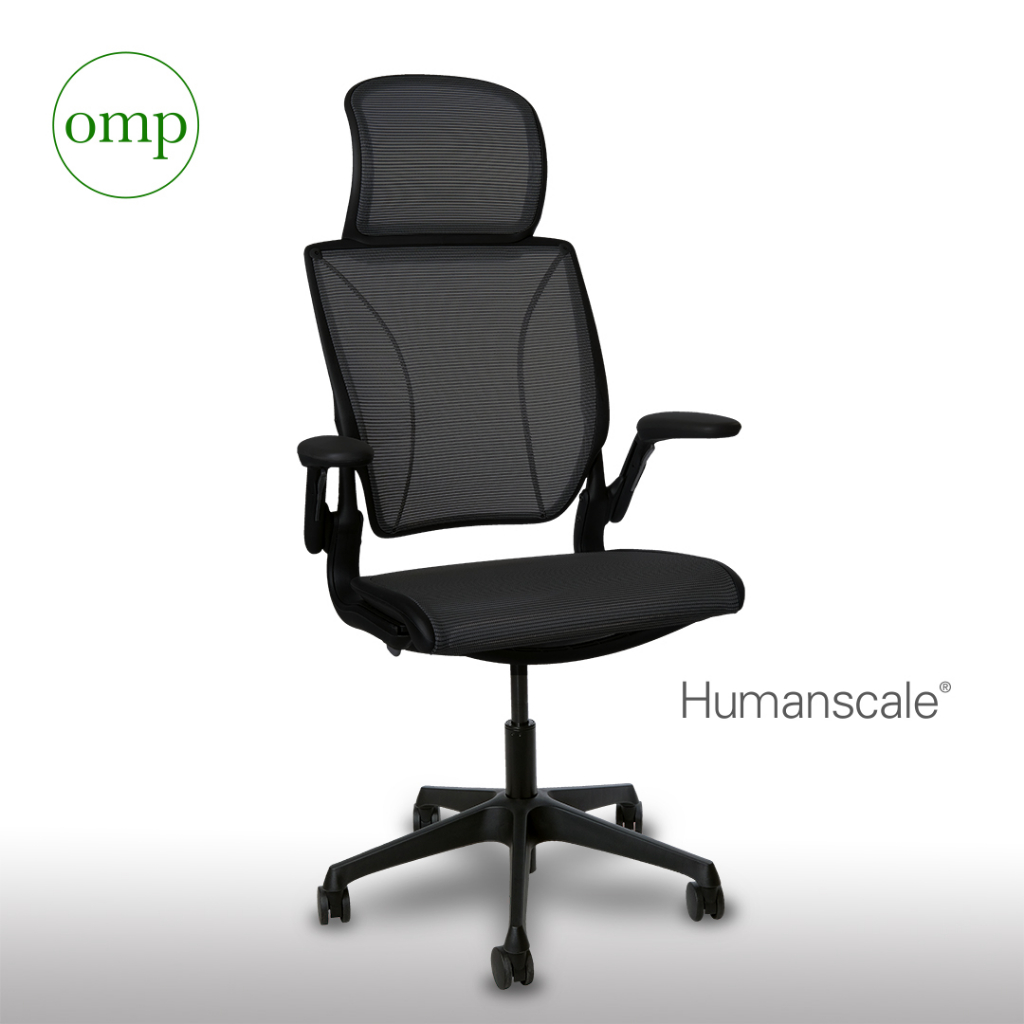 Humanscale By OMP เก้าอี้ทำงานเพื่อสุขภาพ รุ่น World ONE with Nap Rest สีดำ