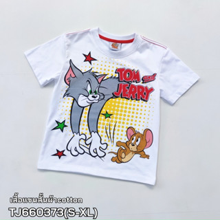 เสื้อคอกลมผ้าคอตตอน พิมพ์ลายทอมแอนด์เจอรี่ TJ660373(S-XL)