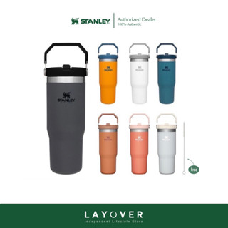 [สินค้าแท้ รับประกัน1ปี] Stanley แก้วเก็บความเย็น รุ่น Classic Flip Straw Tumbler 30 OZ