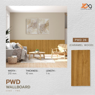 ไม้ผนัง WALLBOARD CODE PWD สำหรับภายใน ยาว 2.9 เมตร