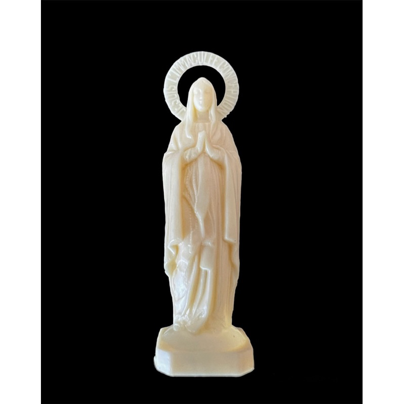 Our Lady of Lourdes รูปปั้นศาสนาคริสต์ คาทอลิก Catholic Virgin Mary พระแม่มารี แม่พระเมืองลูรด์
