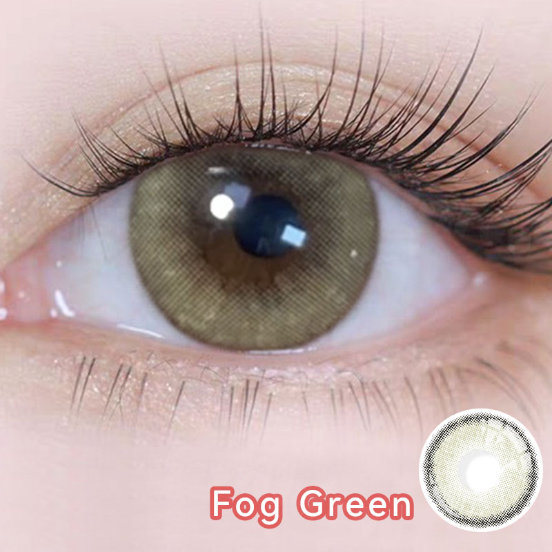 Midroo Mini คอนแทคเลนส์สีกรองแสงคอนเทค Fog Grey/Brown/Green/Blue Contact Lens 14.0mm - รูปที่ 7