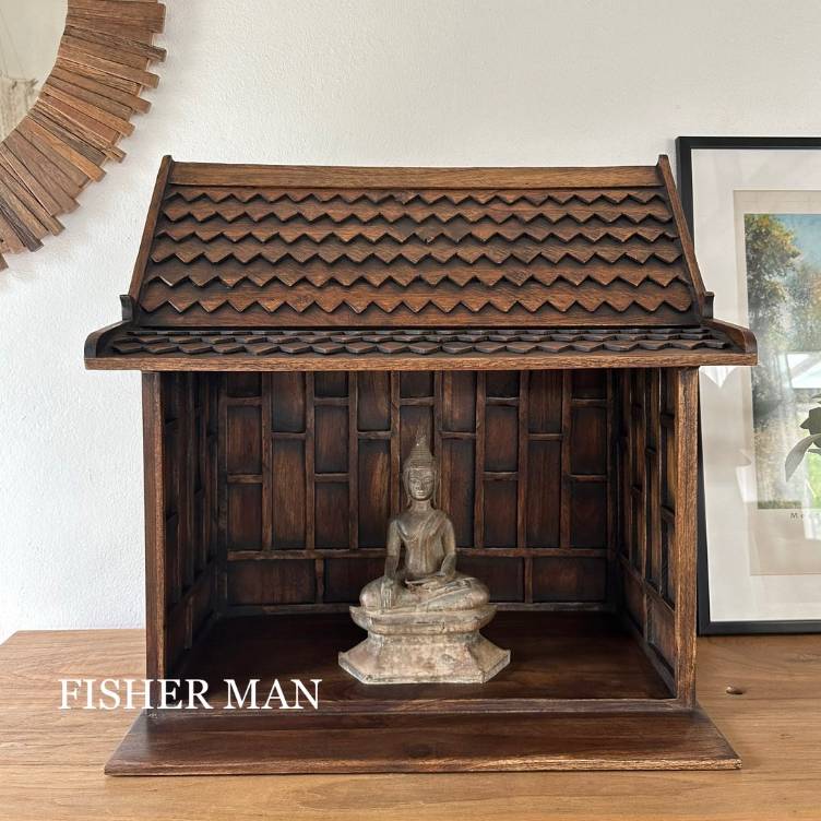 ตู้วางพระ หิ้งพระ งานไม้สัก