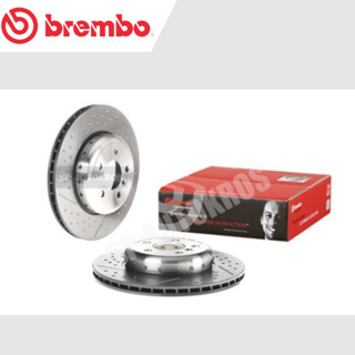 BREMBO จานเบรคหลัง BMW 3 Series F30, 4 F32 เจาะรู เซาะร่อง (M Performance) (HC) / D09 C395 13 ราคาต่อ 1ใบ