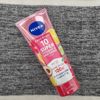 นีเวีย เอ็กซ์ตร้า ไบรท์ 10 ซูเปอร์ วิตามิน แอนด์ สกินฟู้ด เซรั่ม Nivea Extra Bright Vitamins &amp; Skin Foods Serum 320ml