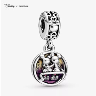 Pandora Mickey &amp; Minnie dangle charm (you are my happily ever after)แท้100% น่ารักและความหมายดีมากก