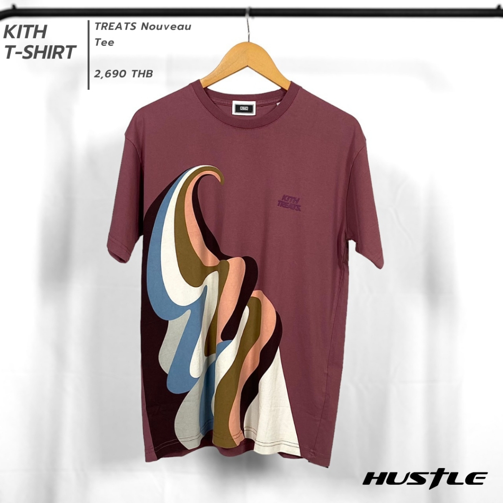 [Hustle.store]เสื้อยืด KITH TREATS Nouveau Tee  มือ1ของแท้พร้อมส่ง‼️‼️‼️‼️‼️‼️‼️‼️
