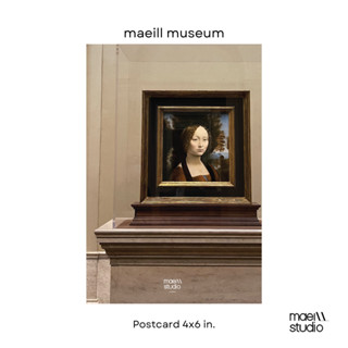 พร้อมส่ง - โปสการ์ดตกแต่งห้อง maeill museum ลาย leonardo