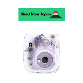 เคสโทรศัพท์มือถือ Pvc กันรอยกล้อง พร้อมสายคล้องไหล่ สีม่วง สําหรับ Fujifilm Cheki Instax Mini8 Mini8+ Mini9 Mini11 Mini40 Instax Mini8 Mini8+ Mini9 Mini11 Mini40