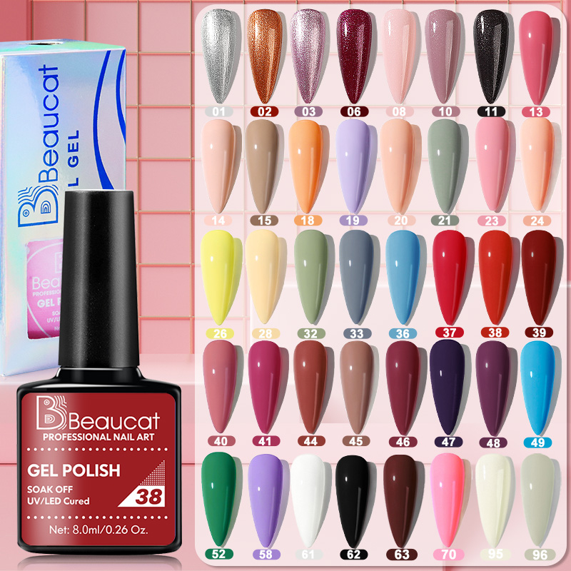 สีทาเล็บเจล 40 สี 8ml สีเจล สวยงามติดทนนานและไม่ซีดจาง UV/LED ‌gel nail polish กันน้ำ ทนทาน ต้องอบ