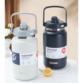 DODGEDB-22667 กระบอกน้ำจัมโบ้ 4600 ml. กระบอกสแตนเลส316 พร้อมหูหิ้วขนาด   ขวดน้ำขนาดใหญ่