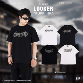 LOOKER - เสื้อยืดสกรีนนูน