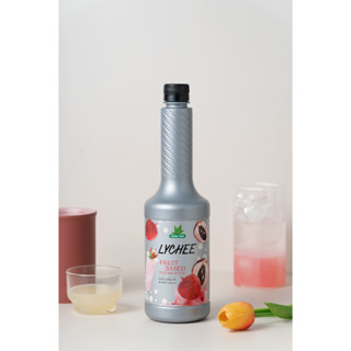 Nature Taste Lychee Puree น้ำผลไม้เข้มข้นฟรุตเบสพรีเพอเรชั่น เพียวเร่ รสลิ้นจี่ ตราเนเจอร์เทส ขนาด 750 ml.