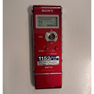 เครื่องบันทึกเสียง เล่น Mp3 sony icd ux91f สีแดง ความจุ 4G เมนูไทย พร้อมใช้