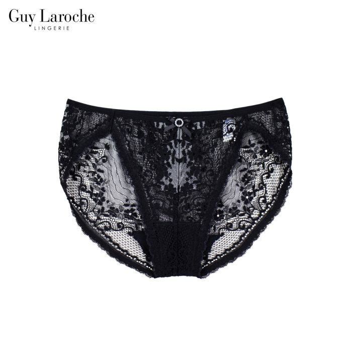 Guy Laroche Lingerie กางเกงใน ทรงบิกินี่ ลูกไม้ทั้งตัว (Spotlight Collection) กีลาโรช Underwear Bikini GU2T40