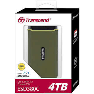 Transcend External SSD ESD380C* USB 3.2 Gen 2x2 USB Type-C 3D NAND flash รับประกัน 5 ปี