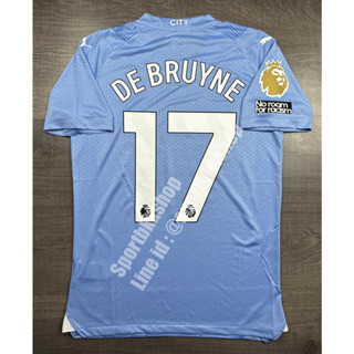 [Player] - เสื้อฟุตบอล แมนซิตี้ Home เหย้า 2023/24 เกรดนักเตะ อาร์ม EPL เบอร์ชื่อ 17 DE BRUYNE