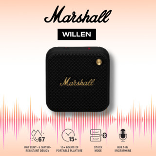 MARSHALL Willen Black and Brass - ลำโพงบลูทูธ ลำโพงพกพา ลำโพง marshall