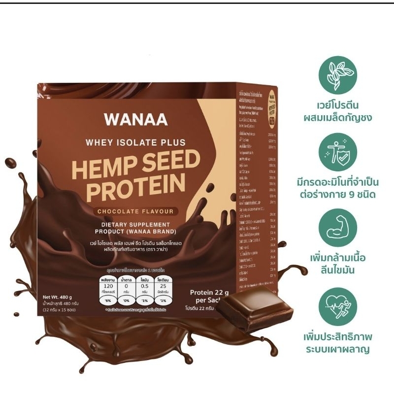 WANAA - Whey Isolate Plus Hemp Protein (Chocolate Flavour)