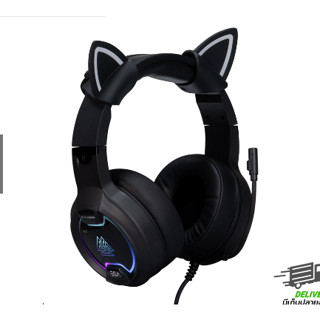 ฟังเกมมิ่ง Gaming Headset เสียงเสมือน 7.1 ไฟ RGB port USB 2.0