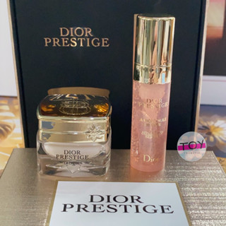 Dior Prestige 2 Items Set(La Micro-Huile De Rose Advanced Serum 4.5 ml+ Dior Prestige La Crème 5 ml)