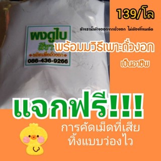 แคลเซียมถั่วงอก ผงดูไบ สูตร1 สีขาว ล้างเชื้อราถั่วงอก แช่เมล็ด แถมเทคนิคเพี๊ยบ