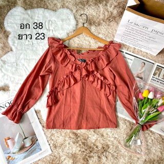 เสื้อครอปแขนตุ๊กตา free size