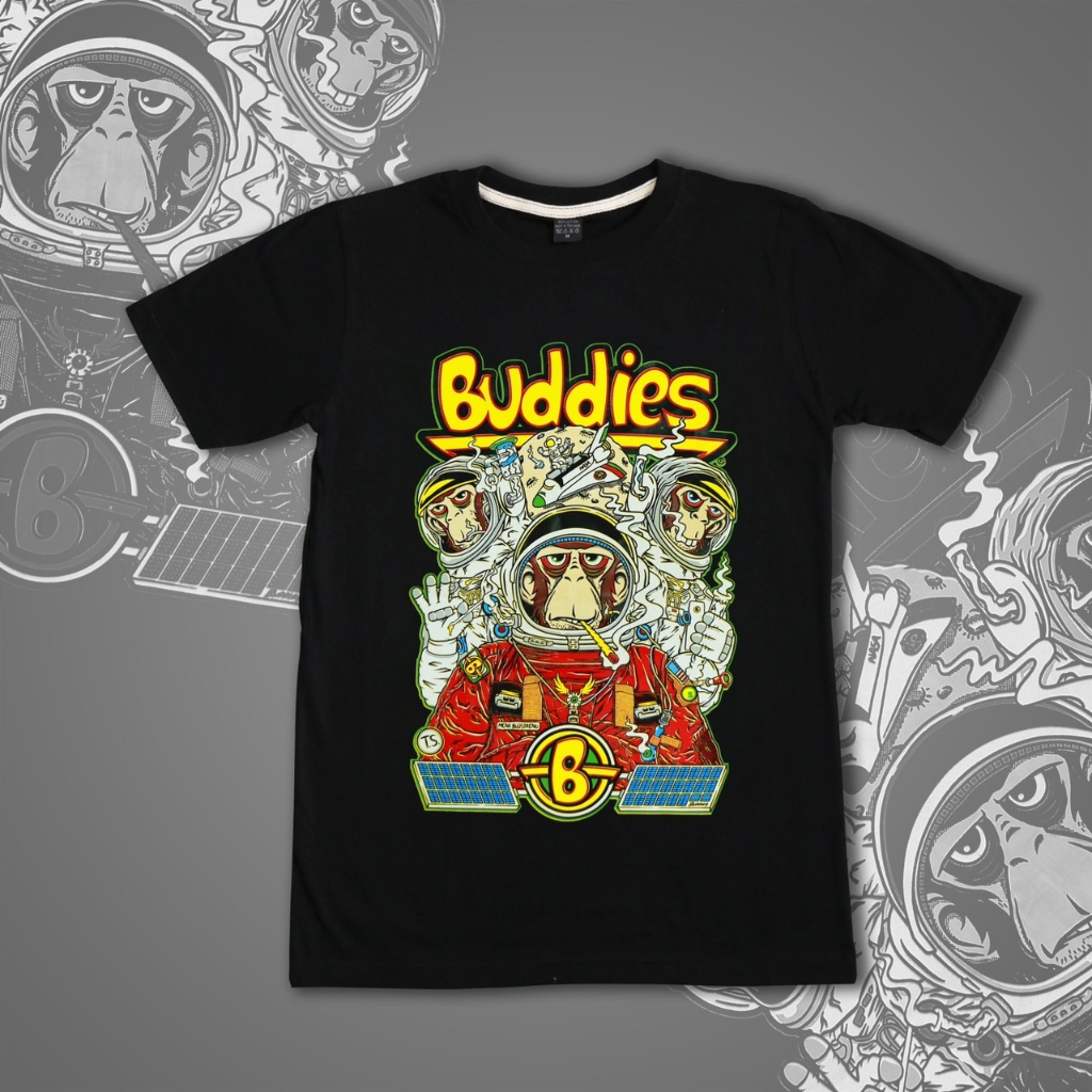 เสื้อยืด เสื้อยืดไซส์ใหญ่ รอบอก 36-68 นิ้ว THE STREET ลาย ลิงอวกาศ ผ้าคอตตอนแท้100% สินค้าพร้อมส่ง