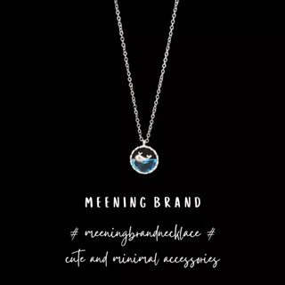 MeeningBrand❀WHALE สร้อยคอเงิน  [02-0085]