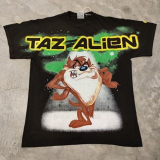 TAZ ALIEN ALL OVERPRINT เสื้อวง เสื้อทัวร์ ลายการ์ตูน